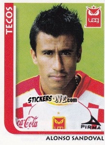 Sticker Alonso Sandoval - Superfutbol Mexico 2009 - Panini