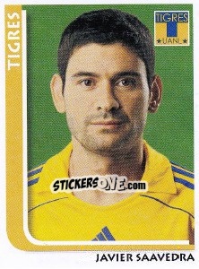 Sticker Javier Saavedra - Superfutbol Mexico 2009 - Panini