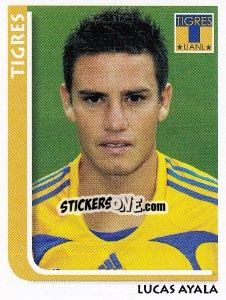 Cromo Lucas Ayala - Superfutbol Mexico 2009 - Panini