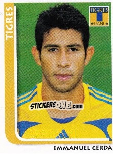 Cromo Emmanuel Cerda - Superfutbol Mexico 2009 - Panini