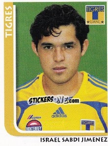 Sticker Israel Sabdi Jimenez - Superfutbol Mexico 2009 n. 265 - Panini