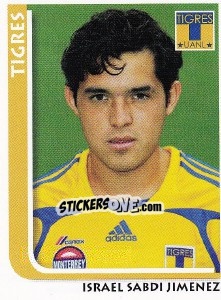 Figurina Israel Sabdi Jimenez - Superfutbol Mexico 2009 - Panini