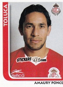 Cromo Amaury Ponce - Superfutbol Mexico 2009 - Panini