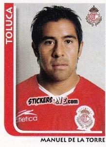 Sticker Manuel de la Torre - Superfutbol Mexico 2009 - Panini