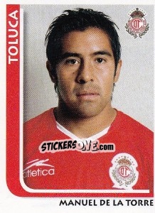 Cromo Manuel de la Torre - Superfutbol Mexico 2009 - Panini