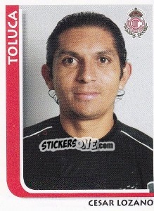 Figurina Cesar Lozano - Superfutbol Mexico 2009 - Panini