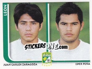 Figurina Juan Carlos Zaragoza / Eder Pena - Superfutbol Mexico 2009 n. 289 - Panini
