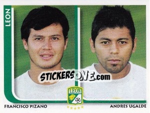 Figurina Francisco Pizano / Andres Ugalde - Superfutbol Mexico 2009 n. 290 - Panini