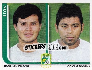 Sticker Francisco Pizano / Andres Ugalde - Superfutbol Mexico 2009 - Panini