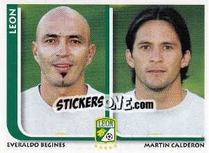 Figurina Everaldo Begines / Martin Calderon - Superfutbol Mexico 2009 - Panini