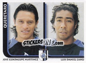 Sticker Jose Guadalupe Martinez / Luis Daniel Cano - Superfutbol Mexico 2009 - Panini