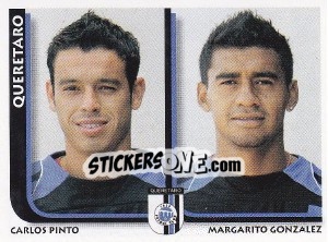 Sticker Carlos Pinto / Margarito Gonzalez - Superfutbol Mexico 2009 - Panini