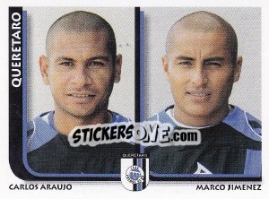 Figurina Carlos Araujo / Marco Jimenez - Superfutbol Mexico 2009 - Panini