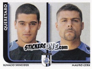 Cromo Ignacio Shneider / Mauro Gerk - Superfutbol Mexico 2009 - Panini