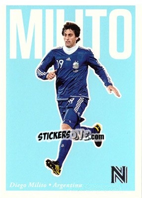 Sticker Diego Milito - Nobility Soccer 2017-2018 n. 9 - Panini