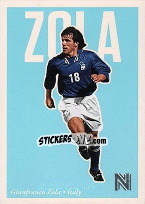 Sticker Gianfranco Zola - Nobility Soccer 2017-2018 - Panini