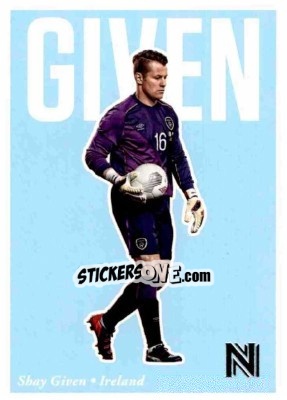 Sticker Shay Given - Nobility Soccer 2017-2018 n. 13 - Panini