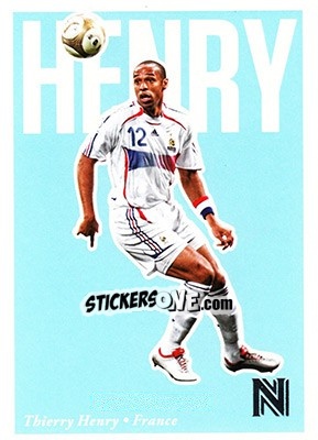 Sticker Thierry Henry - Nobility Soccer 2017-2018 n. 18 - Panini