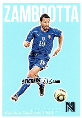 Sticker Gianluca Zambrotta - Nobility Soccer 2017-2018 n. 21 - Panini