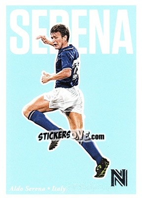Sticker Aldo Serena - Nobility Soccer 2017-2018 n. 25 - Panini