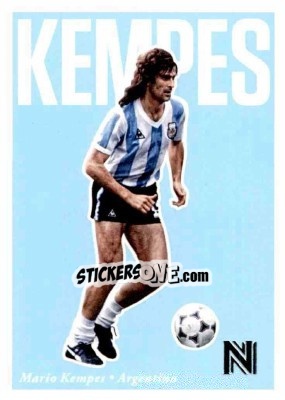 Sticker Mario Kempes - Nobility Soccer 2017-2018 n. 31 - Panini