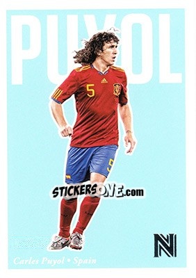 Figurina Carles Puyol - Nobility Soccer 2017-2018 - Panini