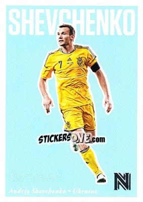Sticker Andriy Shevchenko - Nobility Soccer 2017-2018 n. 37 - Panini