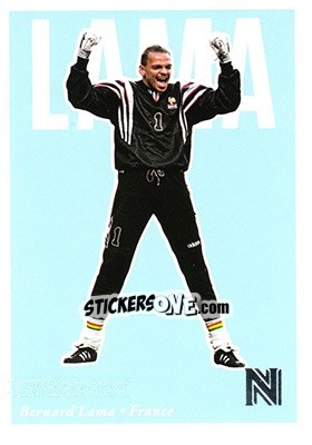 Sticker Bernard Lama - Nobility Soccer 2017-2018 n. 38 - Panini