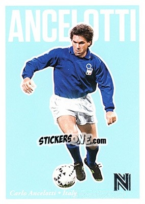 Sticker Carlo Ancelotti - Nobility Soccer 2017-2018 - Panini