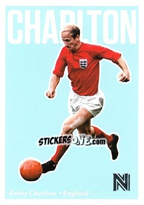 Sticker Bobby Charlton - Nobility Soccer 2017-2018 n. 47 - Panini