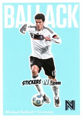 Sticker Michael Ballack - Nobility Soccer 2017-2018 n. 50 - Panini