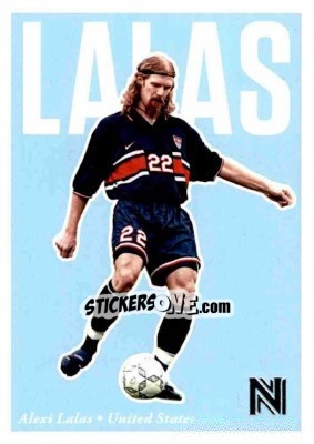 Sticker Alexi Lalas - Nobility Soccer 2017-2018 n. 56 - Panini