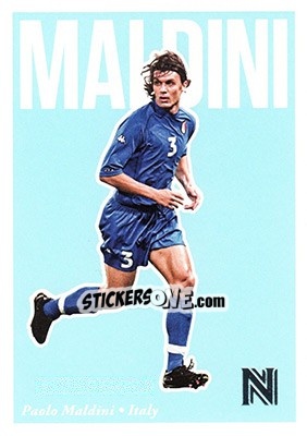 Sticker Paolo Maldini - Nobility Soccer 2017-2018 n. 57 - Panini