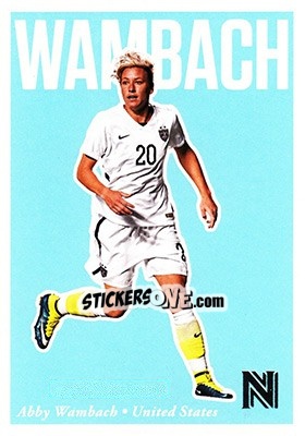 Sticker Abby Wambach - Nobility Soccer 2017-2018 n. 60 - Panini
