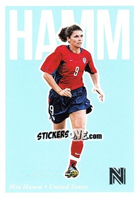Sticker Mia Hamm - Nobility Soccer 2017-2018 n. 61 - Panini