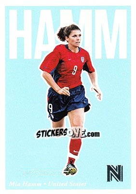 Figurina Mia Hamm - Nobility Soccer 2017-2018 - Panini