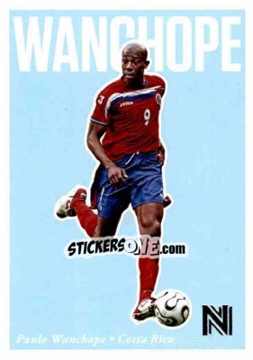 Sticker Paulo Wanchope - Nobility Soccer 2017-2018 - Panini