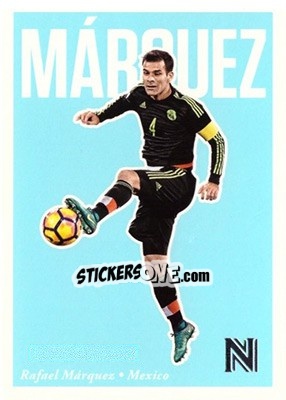 Figurina Rafael Marquez - Nobility Soccer 2017-2018 - Panini