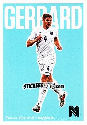 Sticker Steven Gerrard - Nobility Soccer 2017-2018 - Panini