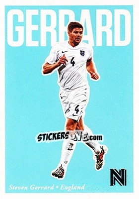 Sticker Steven Gerrard - Nobility Soccer 2017-2018 n. 73 - Panini