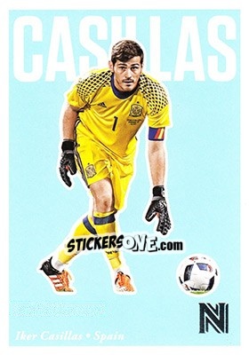 Sticker Iker Casillas - Nobility Soccer 2017-2018 n. 74 - Panini