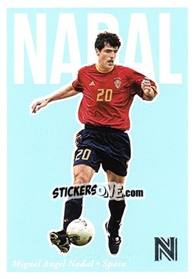 Sticker Miguel Angel Nadal - Nobility Soccer 2017-2018 n. 75 - Panini