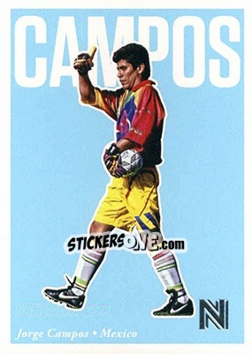 Sticker Jorge Campos - Nobility Soccer 2017-2018 - Panini