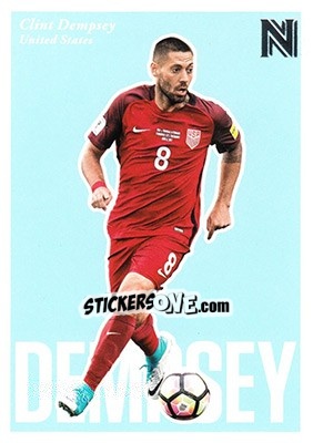 Sticker Clint Dempsey - Nobility Soccer 2017-2018 n. 81 - Panini