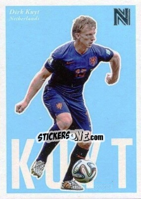 Sticker Dirk Kuyt - Nobility Soccer 2017-2018 n. 86 - Panini