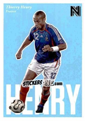 Sticker Thierry Henry - Nobility Soccer 2017-2018 n. 93 - Panini