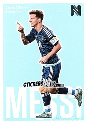 Sticker Lionel Messi - Nobility Soccer 2017-2018 n. 99 - Panini