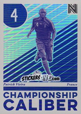 Sticker Patrick Vieira - Nobility Soccer 2017-2018 n. CC10 - Panini
