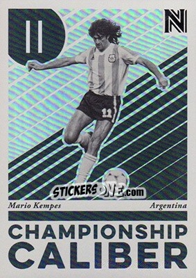 Sticker Mario Kempes - Nobility Soccer 2017-2018 n. CC13 - Panini