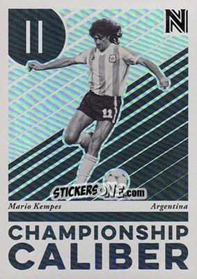 Figurina Mario Kempes - Nobility Soccer 2017-2018 - Panini